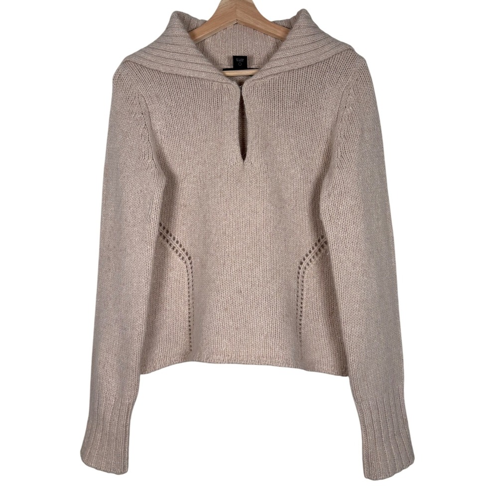 EXPRESS Women's Beige Merino Wool Angora Rabbit‎ Hair Sweater Size L